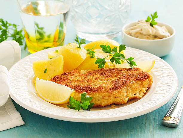 istock Baked chicken breast with a crispy crust, 507122104
