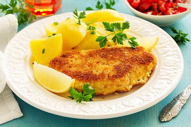 istock Baked chicken breast with a crispy crust, 507122248