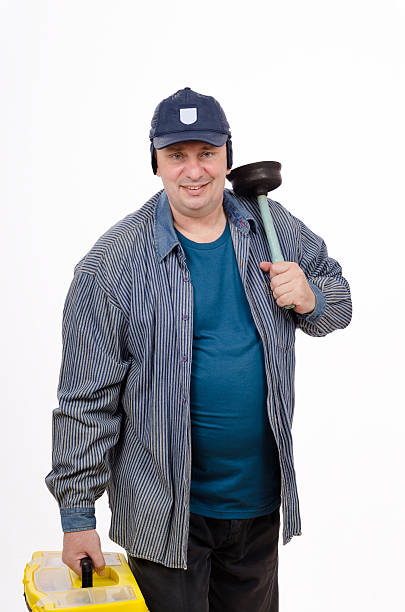 istock Middle-aged plumber is ready to help you 507122399