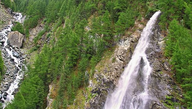 istock View on waterfall  near the Matterhorn in Swiss 507123175