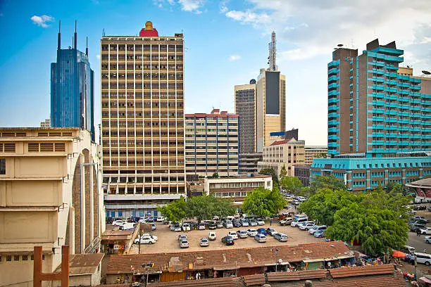 Nairobi, the capital city of Kenya. Afrcia.