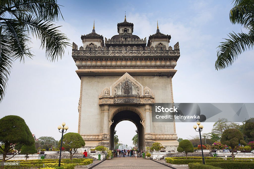 Victoria Patuxai (puerta) en vientián, Laos - Foto de stock de Aire libre libre de derechos