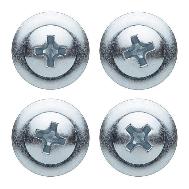 istock Screw heads isolated on a white background 507124369