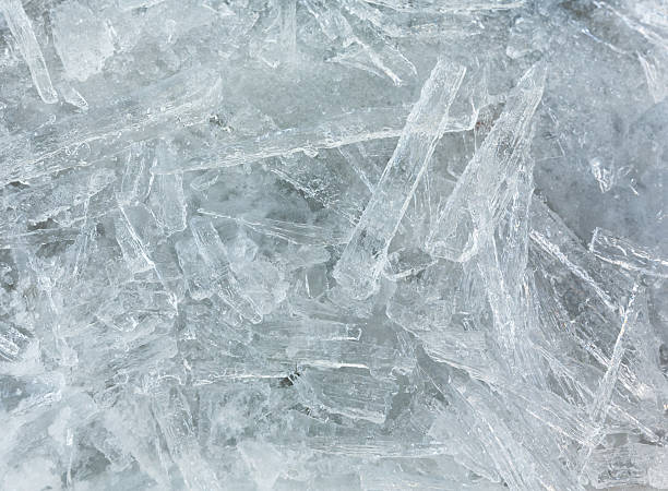 istock Elongated pieces of ice closeup 507142256