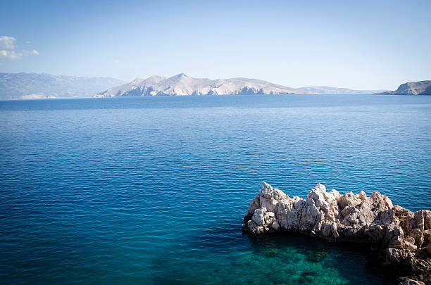 istock Croatian beach at a sunny day, Krk, Croatia 507142638
