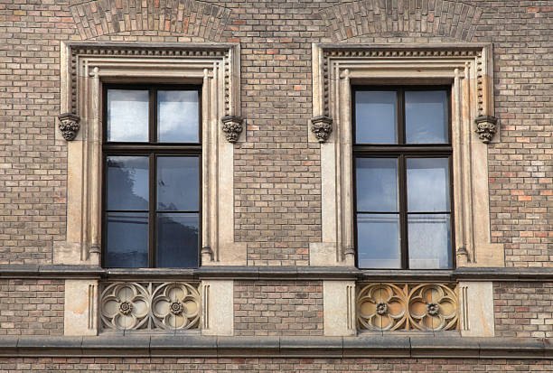 istock Classical baroque window with pediment in Prague, Czech Republic 507146284
