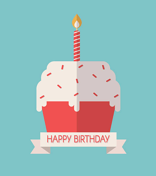 illustrazioni stock, clip art, cartoni animati e icone di tendenza di buon compleanno - ribbon nobody cupcake celebration