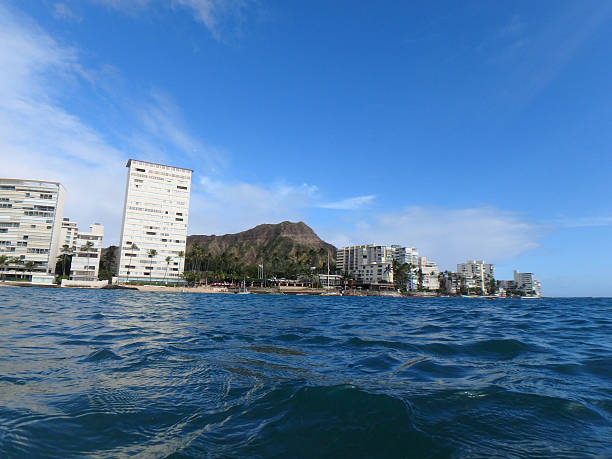 istock Diamondhead and Condos from the ocean 507154924