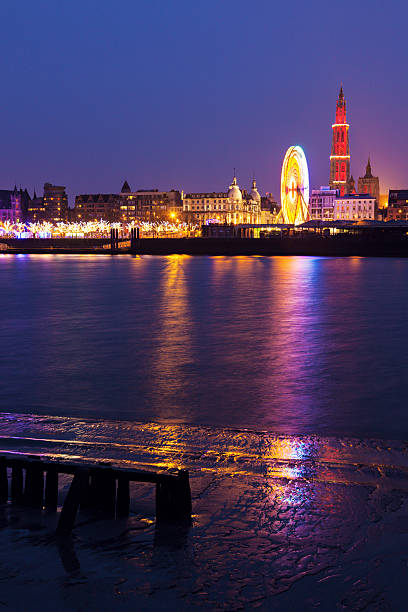 istock Panorama of Antwerp across Scheldt River 507154950