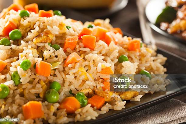 Healthy Homemade Fried Rice Stock Photo - Download Image Now - Fried Rice, Vegetable, Rice - Cereal Plant