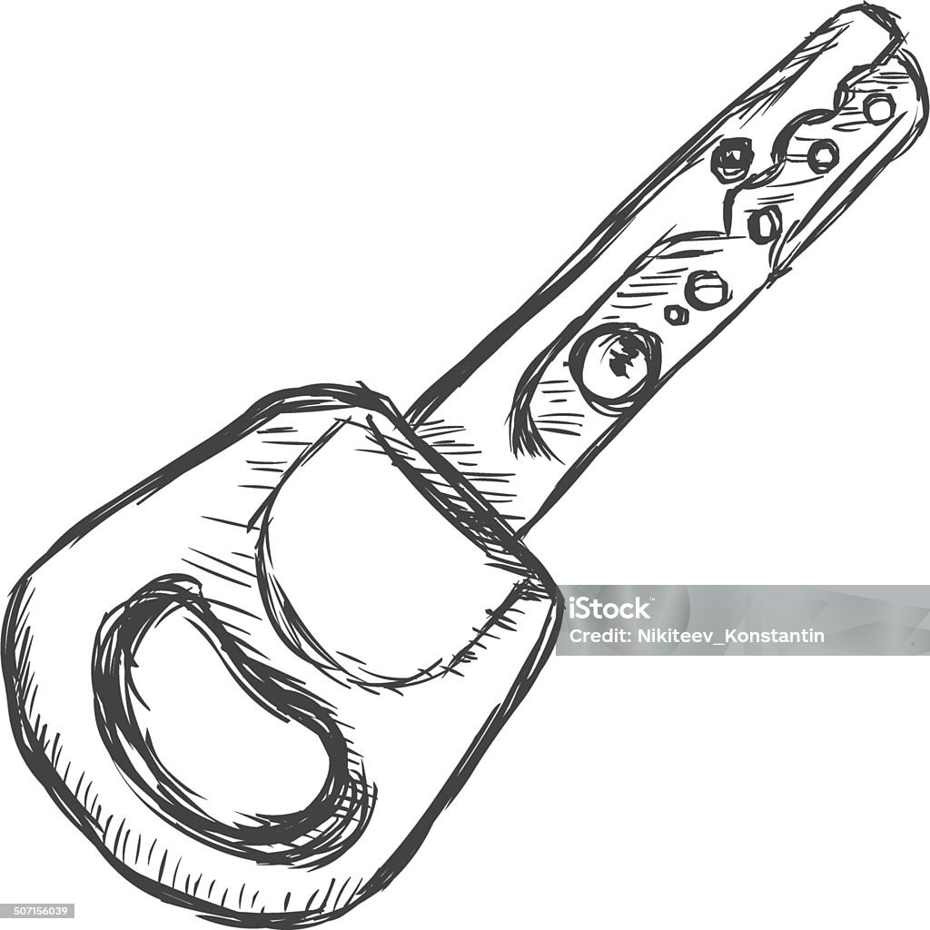 Sempell Key Vector Single Dimple Key Stock Illustration - Download Image Now ...