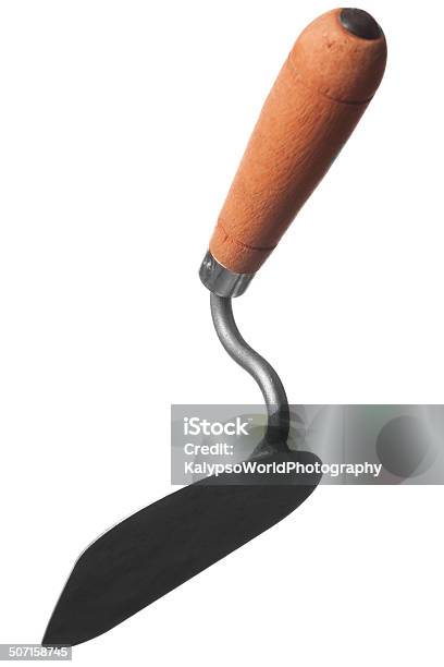 Isolated Trowel Hand Tool Studio Shot Stock Photo - Download Image Now - Aiming, Bricklayer, Cement