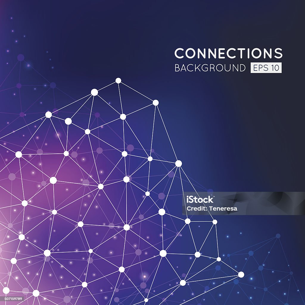Connection Form Background Abstract Connection Points Background Stock Illustration - Download ...