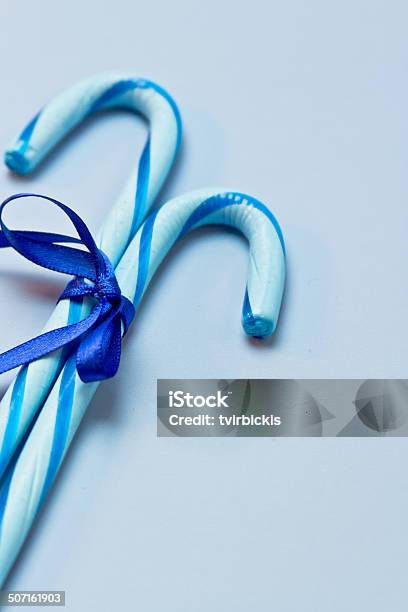 Blue Candy Canes Stock Photo - Download Image Now - Award Ribbon, Blue, Candy