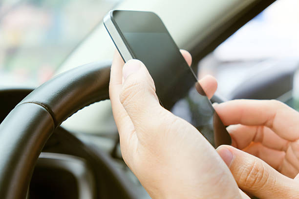 istock phone call in the car. 507175808