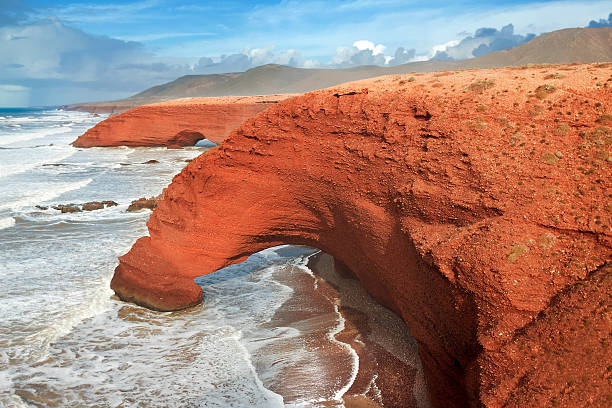 Close-up of beautiful rocky coastline in Cap-d'Ail France.
