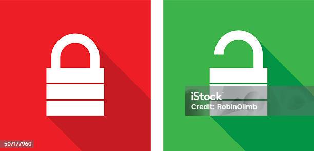 Lock Unlock Icons Stock Illustration - Download Image Now - Unlocking, Padlock, Lock