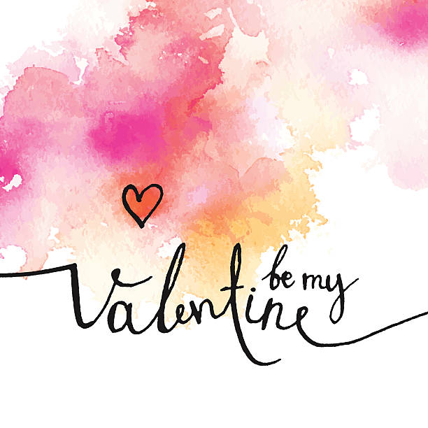 istock pink watercolor abstract spot with inscription 