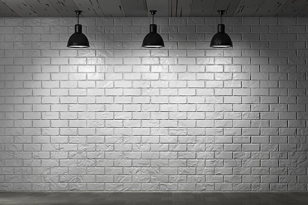 istock Grunge Brick Wall and Ceiling Lamps 507179126