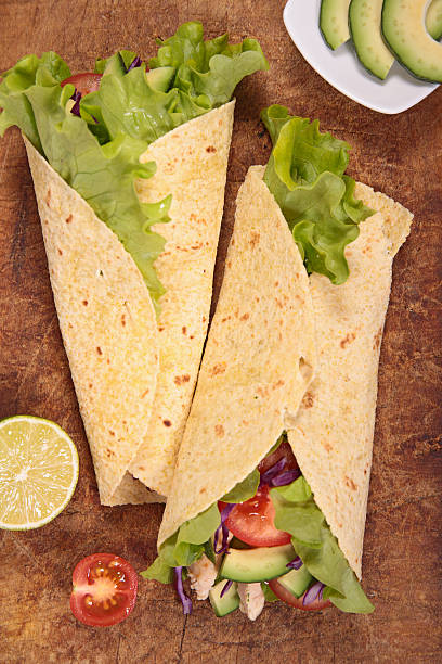 istock burrito filled with chicken and vegetables 507180074