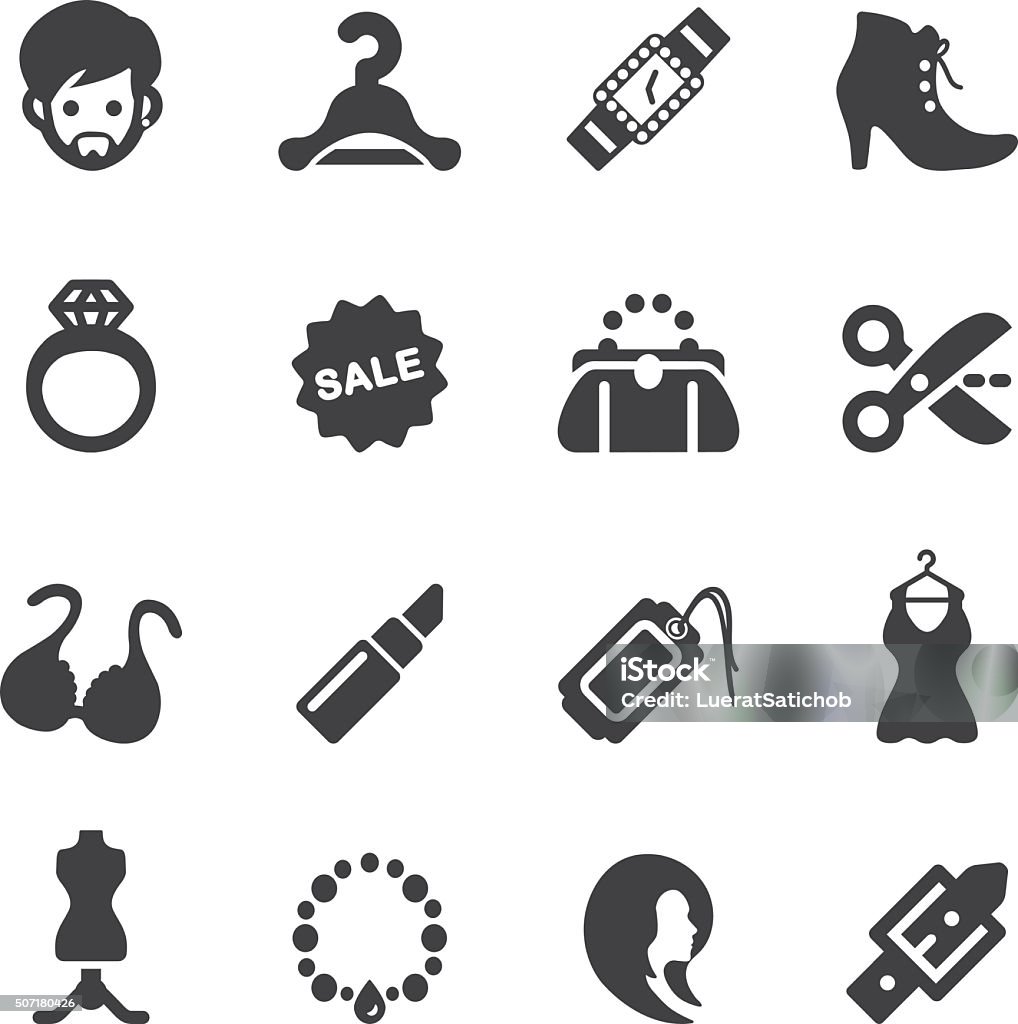 Fashion Silhouette Icons | EPS10 Fashion Silhouette Icons  Icon Symbol stock vector
