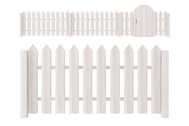 istock White Wooden Fence 507181042