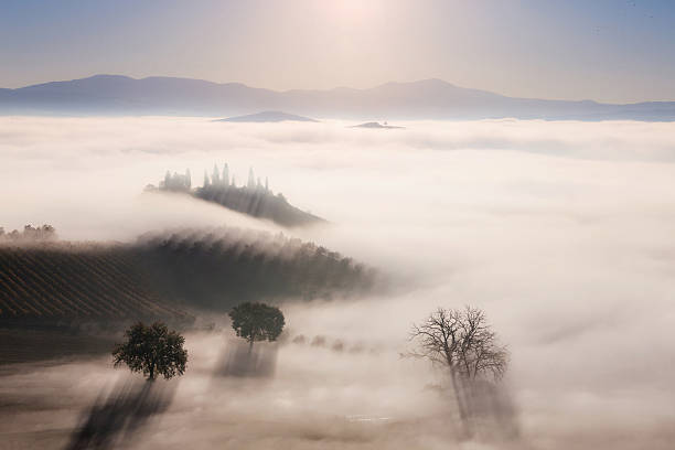 istock Sunrise over countryside landscape 507182268