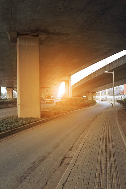 istock Modern urban road intersection and traffic 507184718