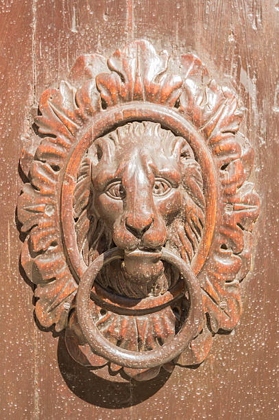 istock knocker in wood and bronze 507185431