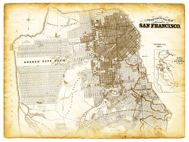 istock Map of San Francisco 1873 507185773