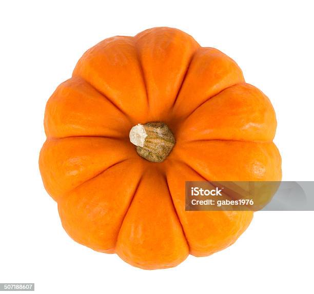 Mini Orange Pumpkin Isolated On White Stock Photo - Download Image Now - Pumpkin, White Background, Cut Out