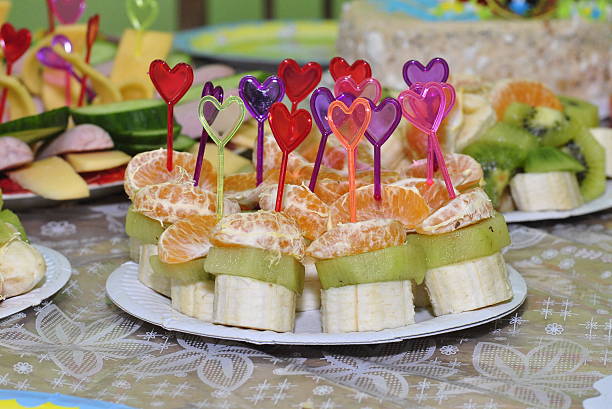 Funny canapes for children's holiday