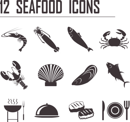 12 seafood icons