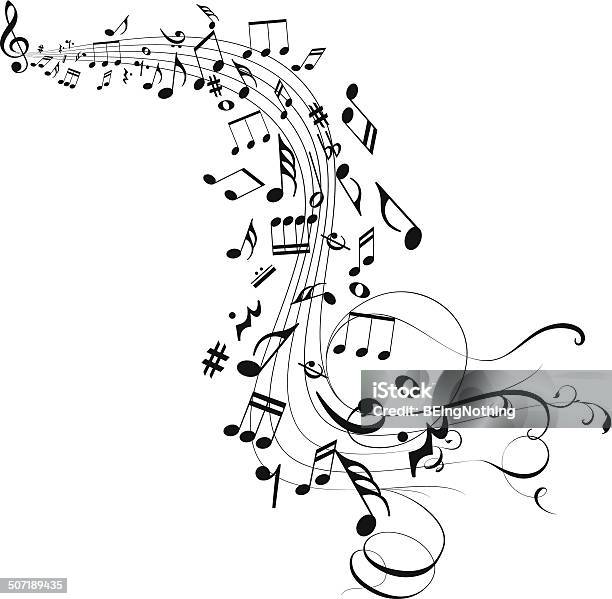 Musical Abstract Background Stock Illustration - Download Image Now - Musical Note, Music, Backgrounds
