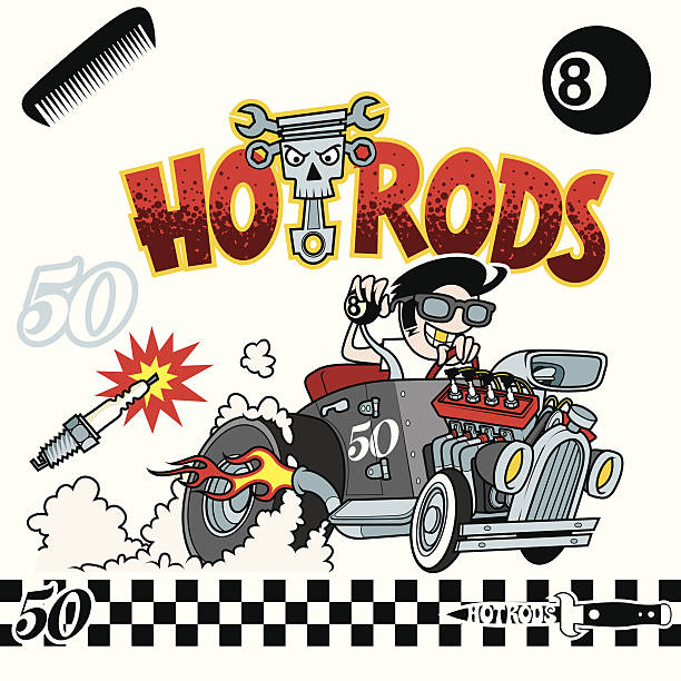 hotrod-Auto – Vektorgrafik