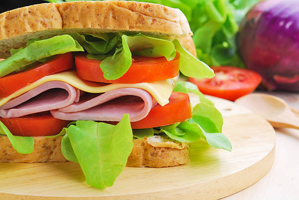 istock Club Sandwich with Cheese,  Tomato and ham. 507189993