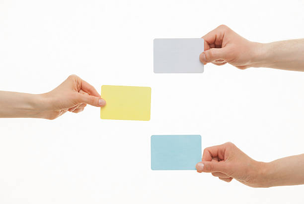 istock Human hands holding colorful paper cards 507202784