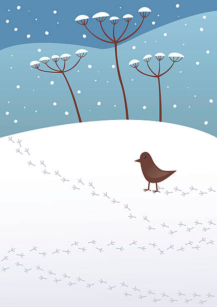 Winter vector art illustration