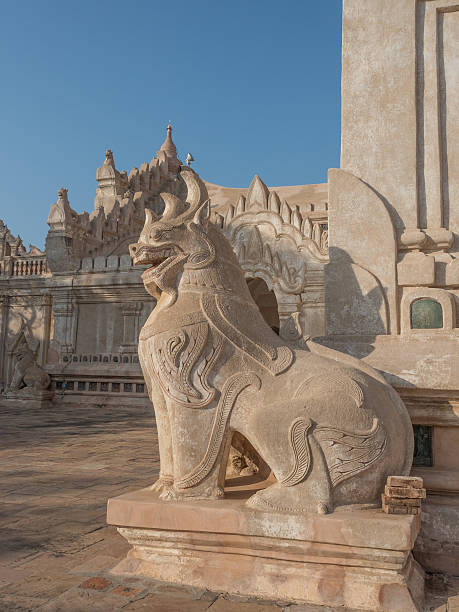 istock Dragon-headed unicorn in Ananda temple 507203776