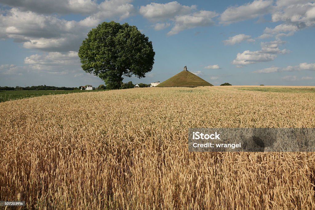 Campo de batalla de Waterloo Batalla (1815) cerca de Bruselas, Bélgica - Foto de stock de Agricultura libre de derechos