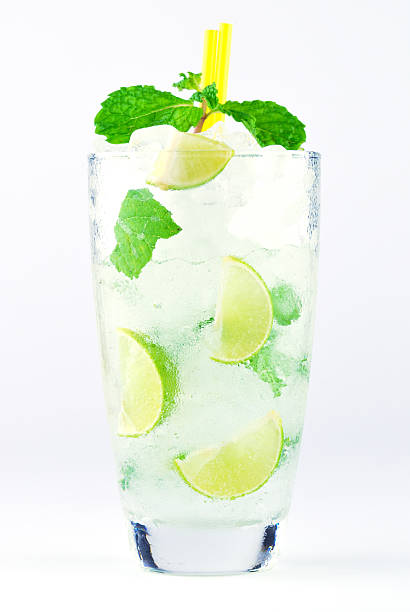istock Mojito , lime pieces , leaves of mint with ice and rum 507208149