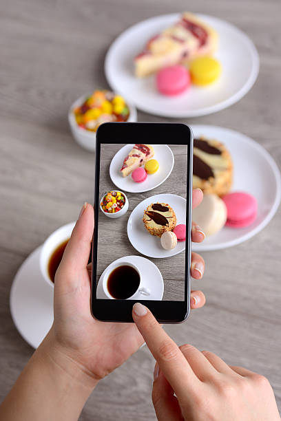 istock Taking and sharing food photo with smart phone 507208480