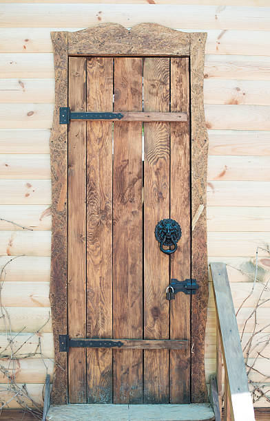 istock Historic and antique brass door knocker 507208553