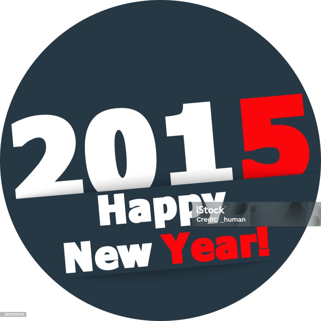 Feliz Ano Novo 2015 - Vetor de 2015 royalty-free