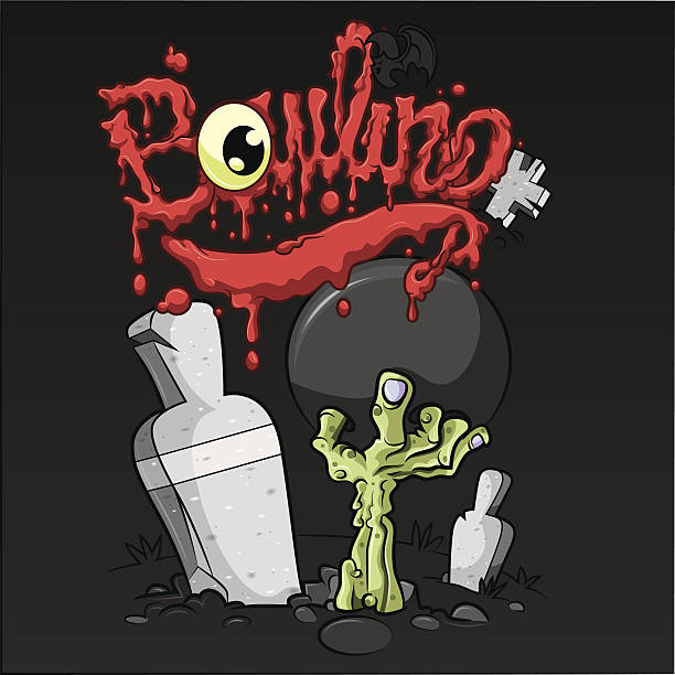 bowling zombie – Vektorgrafik