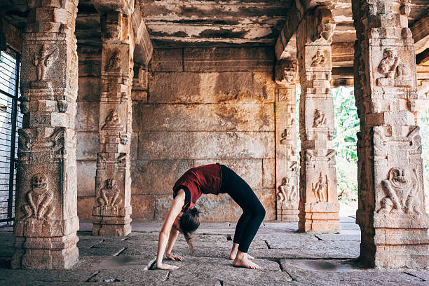 istock Yoga in temple 507209754