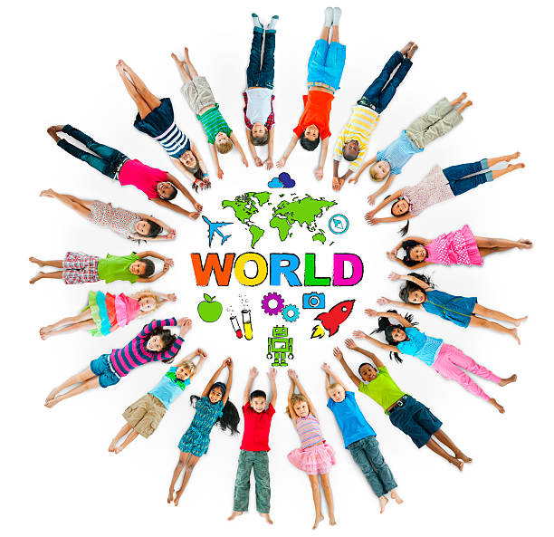 istock Group of Children Circle with Symbol 507210069