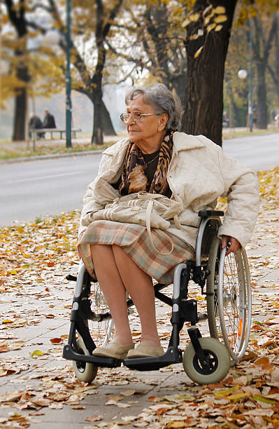 istock Senior woman in wheelchair 507210192