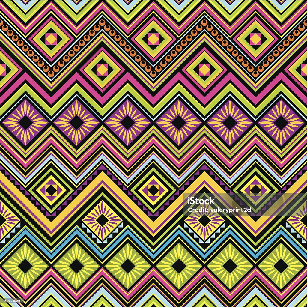 mexican seamless zigzag background vector seamless  background with Mexican zigzag  geometric patterns Art And Craft stock vector