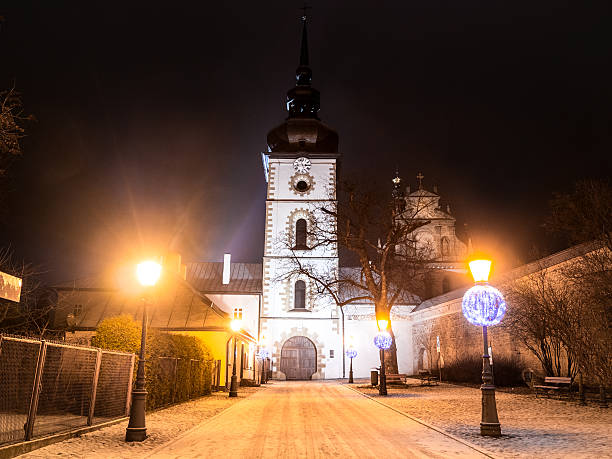 istock The Poor Clares Monastery in night. Stary Sacz, Poland. 507210372